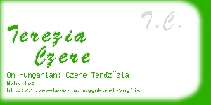 terezia czere business card